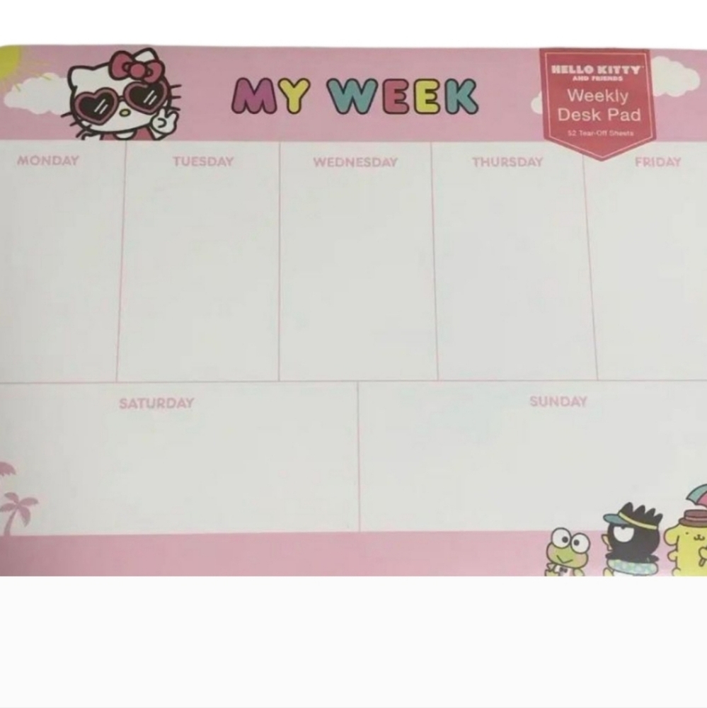 Hello Kitty Weekly Planner Pad